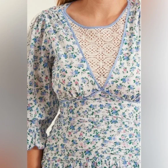 LoveShackFancy Marquise Foral Dress